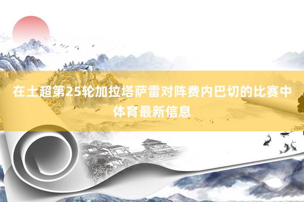 在土超第25轮加拉塔萨雷对阵费内巴切的比赛中体育最新信息
