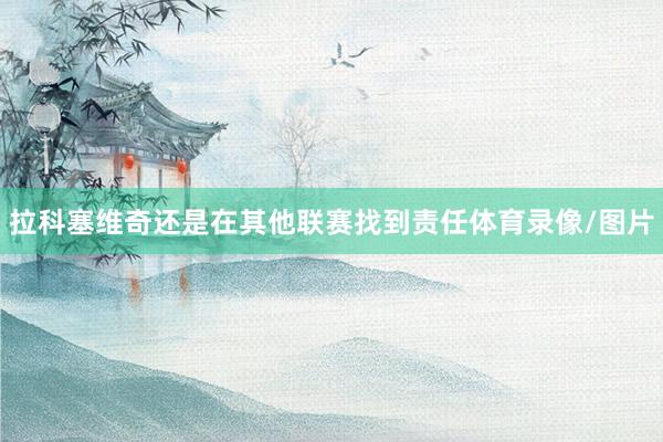 拉科塞维奇还是在其他联赛找到责任体育录像/图片
