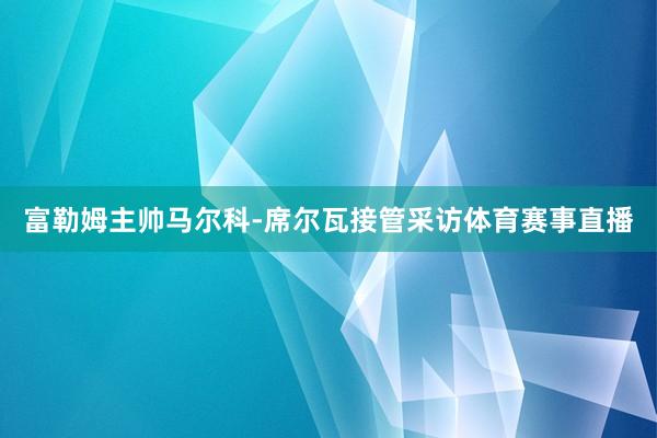富勒姆主帅马尔科-席尔瓦接管采访体育赛事直播