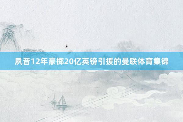 夙昔12年豪掷20亿英镑引援的曼联体育集锦